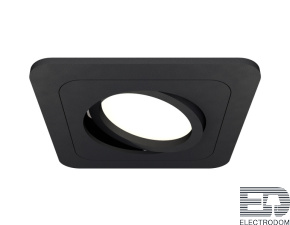 Комплект встраиваемого поворотного светильника XC7902010 SBK черный песок MR16 GU5.3 (C7902, N7711) - цена и фото