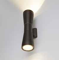 Уличный настенный светодиодный светильник Elektrostandart 1502 TECHNO LED черный