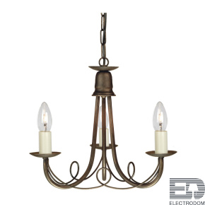 Подвесная люстра Elstead Lighting MINSTER MN3-BLK-GOLD - цена и фото