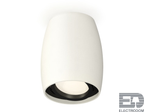 Комплект накладного поворотного светильника XS1122002 SWH/PBK белый песок/черный полированный MR16 GU5.3 (C1122, N7002) - цена и фото