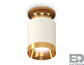 Комплект накладного светильника XS6301180 SWH/PYG белый песок/золото желтое полированное MR16 GU5.3 (N6905, C6301, N6134) - цена и фото