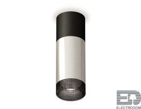 Комплект накладного светильника с композитным хрусталем XS6325061 PSL/SBK/BK серебро полированное/черный песок/тонированный MR16 GU5.3 - цена и фото