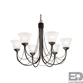 Подвесная люстра Elstead Lighting CARISBROOKE CB6-BLACK - цена и фото