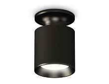Комплект накладного светильника XS6302100 SBK/PBK черный песок/черный полированный MR16 GU5.3 (N6902, C6302, N6103) - цена и фото