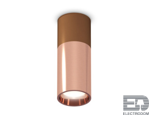 Комплект накладного светильника XS6326060 PPG/SCF золото розовое полированное/кофе песок MR16 GU5.3 (C6304, C6326, A2010, N6114) - цена и фото