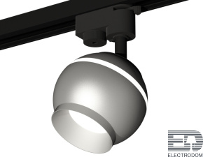 Комплект трекового однофазного светильника с подсветкой XT1103030 SSL/MCH серебро песок/хром матовый MR16 GU5.3 LED 3W 4200K (A2521, C1103, N7033) - цена и фото