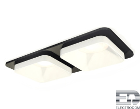 Комплект встраиваемого светильника XC7906001 SBK/SWH черный песок/белый песок MR16 GU5.3 (C7906, N7701) - цена и фото