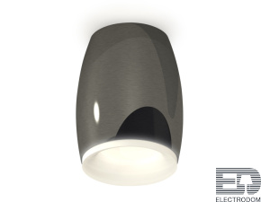 Комплект накладного светильника с акрилом XS1123021 DCH/FR черный хром/белый матовый MR16 GU5.3 (C1123, N7165) - цена и фото