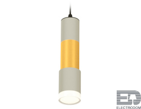 Комплект подвесного светильника XP7423042 SGR/PYG/CL серый песок/золото желтое полированное/прозрачный MR16 GU5.3 - цена и фото