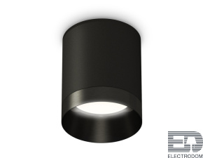 Комплект накладного светильника XS6302021 SBK/PBK черный песок/черный полированный MR16 GU5.3 (C6302, N6131) - цена и фото