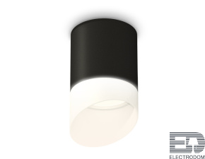 Комплект накладного светильника с акрилом XS6302066 SBK/FR черный песок/белый матовый MR16 GU5.3 (C6302, N6256) - цена и фото
