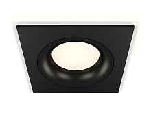 Комплект встраиваемого светильника XC7632002 SBK/PBK черный песок/черный полированный MR16 GU5.3 (C7632, N7011) - цена и фото