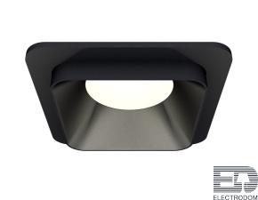Комплект встраиваемого светильника XC7902002 SBK черный песок MR16 GU5.3 (C7902, N7702) - цена и фото