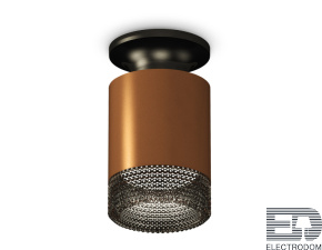 Комплект накладного светильника с композитным хрусталем XS6304112 SCF/PBK/BK кофе песок/черный полированный/тонированный MR16 GU5.3 (N6902, C6304, N6151) - цена и фото
