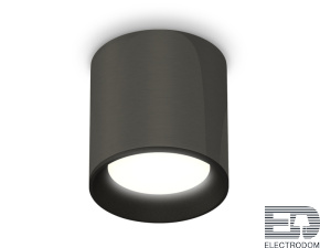 Комплект накладного светильника XS6303001 DCH/SBK черный хром/черный песок MR16 GU5.3 (C6303, N6102) - цена и фото