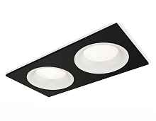Комплект встраиваемого светильника XC7636001 SBK/SWH черный песок/белый песок MR16 GU5.3 (C7636, N7010) - цена и фото