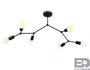 Потолочный светильник в стиле лофт TR8036/6 BK Traditional - цена и фото
