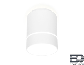 Накладной светодиодный точечный светильник TN256 WH/S белый/песок LED 4200K 7W D80*135 - цена и фото