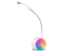 Светодиодная настольная лампа с RGB подсветкой DE532 WH белый LED 4200K+RGB 7.5W - цена и фото