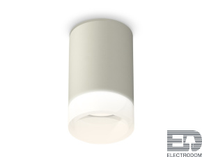 Комплект накладного светильника с акрилом XS6314041 SGR/FR серый песок/белый матовый MR16 GU5.3 (C6314, N6248) - цена и фото