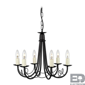 Подвесная люстра Elstead Lighting MINSTER MN6-BLACK - цена и фото