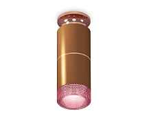 Комплект накладного светильника с композитным хрусталем XS6304211 SCF/PPG/PI кофе песок/золото розовое полированное/розовый MR16 GU5.3 - цена и фото