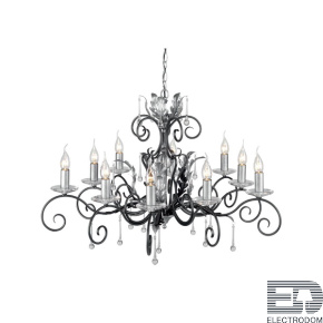 Подвесная люстра Elstead Lighting AMARILLI AML10-BLK-SILVER - цена и фото