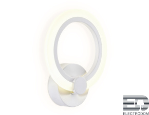 Настенный светодиодный светильник Ambrella FA529 WH белый 12W - цена и фото