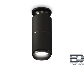 Комплект накладного светильника XS6302201 SBK/PBK черный песок/черный полированный MR16 GU5.3 (N6902, C6302, A2061, N6121) - цена и фото