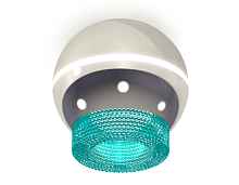 Комплект накладного светильника с дополнительной подсветкой XS1104020 PSL/BL серебро полированное/голубой MR16 GU5.3 LED 3W 4200K (C1104, N7194) - цена и фото