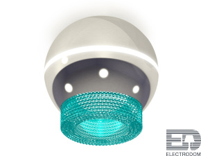 Комплект накладного светильника с дополнительной подсветкой XS1104020 PSL/BL серебро полированное/голубой MR16 GU5.3 LED 3W 4200K (C1104, N7194) - цена и фото