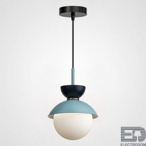 Подвесной светильник POMPON Черный - Голубой ImperiumLoft - цена и фото