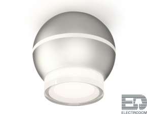 Комплект накладного светильника с дополнительной подсветкой XS1103031 SSL/FR/CL серебро песок/белый матовый/прозрачный MR16 GU5.3 LED 3W 4200K (C1103, N7160) - цена и фото