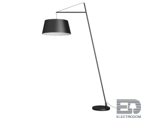 Kink Light 07191-F,19 Торшер Бариа черный d50 h190 E27 1*40W - цена и фото