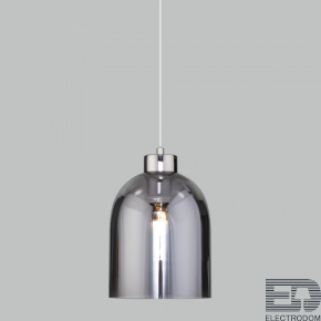 Подвесной светильник со стеклянным плафоном Eurosvet Tandem 50119/1 никель - цена и фото