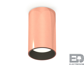 Комплект накладного светильника XS6326003 PPG/SBK золото розовое полированное/черный песок MR16 GU5.3 (C6326, N6111) - цена и фото