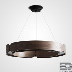 Подвесной кольцевой светильник RANGE 1 D55 Black walnut ImperiumLoft - цена и фото