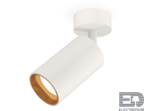 Комплект накладного поворотного светильника XM6322004 SWH/PYG белый песок/золото желтое полированное MR16 GU5.3 (A2202, C6322, N6113) - цена и фото