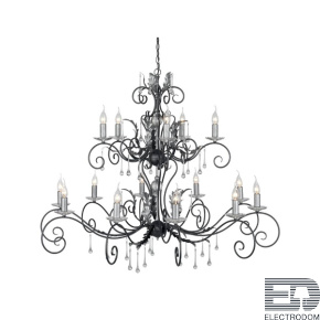 Подвесная люстра Elstead Lighting AMARILLI AML15-BLK-SILVER - цена и фото