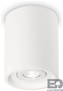 Потолочный светильник Ideal Lux Oak PL1 Round Bianco 150420 - цена и фото