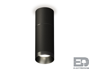 Комплект накладного светильника XS6323061 SBK/PBK черный песок/черный полированный MR16 GU5.3 (C6302, A2061, C6323, N6131) - цена и фото