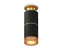 Комплект накладного светильника с композитным хрусталем XS6302241 SBK/PYG/CF черный песок/золото желтое полированное/кофе MR16 GU5.3 - цена и фото