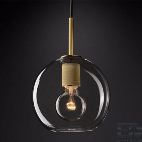 Подвесной светильник RH Utilitaire Globe Pendant Brass ImperiumLoft - цена и фото