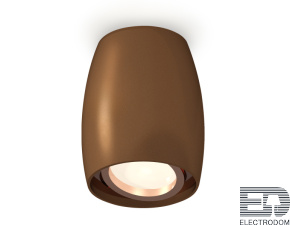 Комплект накладного поворотного светильника XS1124001 SCF/PPG кофе песок/золото розовое полированное MR16 GU5.3 (C1124, N7005) - цена и фото