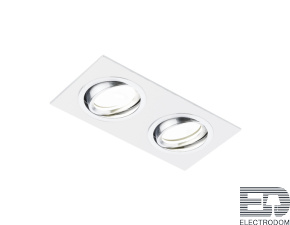 Встраиваемый потолочный точечный светильник A601/2 W белый - цена и фото