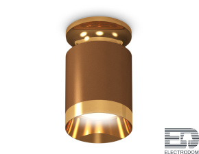 Комплект накладного светильника XS6304130 SCF/PYG кофе песок/золото желтое полированное MR16 GU5.3 (N6905, C6304, N6134) - цена и фото
