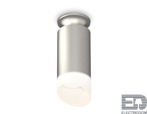 Комплект накладного светильника с акрилом XS6324082 SSL/MCH/FR серебро песок/хром матовый/белый матовый MR16 GU5.3 (N6904, C6324, N6256) - цена и фото