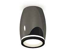 Комплект накладного светильника с акрилом XS1123020 DCH/SBK/FR черный хром/черный песок/белый матовый MR16 GU5.3 (C1123, N7121) - цена и фото