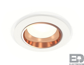 Комплект встраиваемого светильника XC6512005 SWH/PPG белый песок/золото розовое полированное MR16 GU5.3 (C6512, N6114) - цена и фото