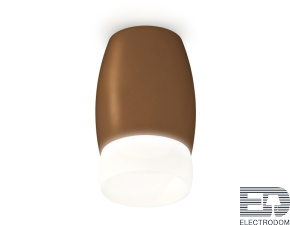 Комплект накладного светильника с акрилом XS1124023 SCF/FR кофе песок/белый матовый MR16 GU5.3 (C1124, N7177) - цена и фото